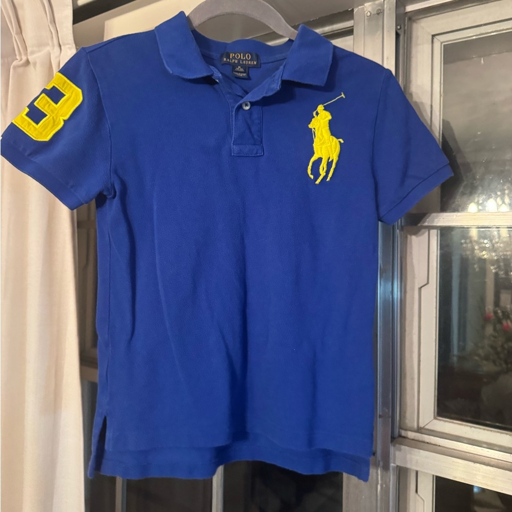 Polo by Ralph Lauren Kids Royal Blue Polo with Yellow Accents